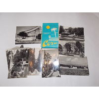 Сочи, набор мини фото-открыток, 1973 г.  16 шт.-полный комплект