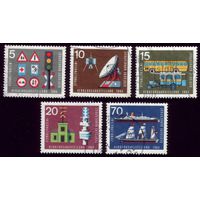 5 марок 1965 год ФРГ 468-471,474