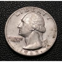 1/4 доллара 1965