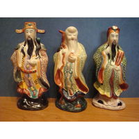 Три звездных старца. Китайские божества. Символы богатства и удачи по фэншуй.