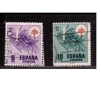 Испания-1950 (Мих.52-53) гаш. , Красный Крест ,