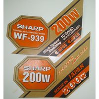 Наклейки на колонки Sharp WF-939