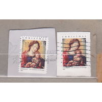 Рождество религия живопись США 2003 год лот 1068 цена за 1 марку вырезки