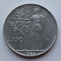 Италия 100 лир. 1964