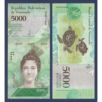 Венесуэла, 5000 боливар 2017 г., P-97c, UNC