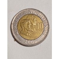 Филиппины 10 песо 2006 года .