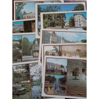 Петродворец Пушкин (набор из 9 открыток, без обложки) 1986 год