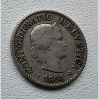 Швейцария 5 раппенов, 1904 1-1-55