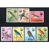Птицы Парагвай 1985 год серия из 7 марок