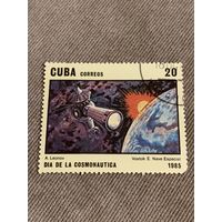 Куба 1985. Космонавтика. Восток-2. Марка из серии