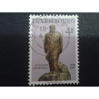 Люксембург 1974 памятник У. Черчелю, бронза