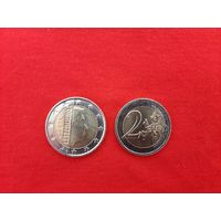 2 евро Люксембург 2014 год