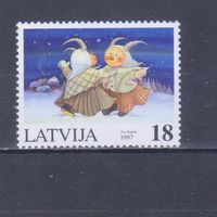 [61] Латвия 1997. Рождество.Новый год. MNH