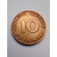 10 пфеннигов 1970 F