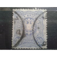 Германия 1880 Стандарт, герб 20 пф Михель-2,0 евро гаш