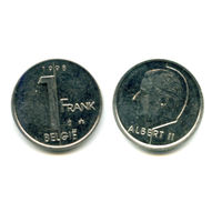Бельгия 1 франк 1998 состояние