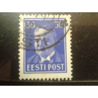 Эстония 1939 президент Паатс 30с Михель-8,0 евро гаш.
