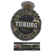 Этикетка пива Tuborg Дания б/у П3891