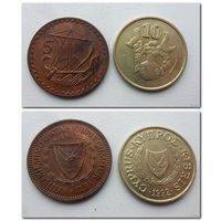 Кипр - две монеты (из коллекции) - цена за все