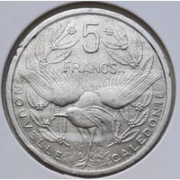 Новая Каледония 5 франков 1952 г. В холдере