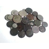 Лот Царских Монет 60 штук разных периодов! В коллекцию !!! С рубля ! Без мц !