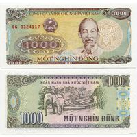 Вьетнам. 1000 донгов (образца 1988 года, P106a, UNC)