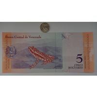 Werty71 Венесуэла 5 боливаров 2018 UNC банкнота