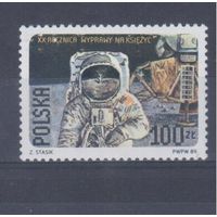 [2038] Польша 1989. Космос США. Одиночный выпуск. MNH