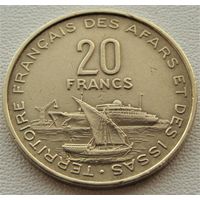Французские Территории Афаров и Исса. 20 франков 1968 год KM#15  Тираж: 300.000 шт