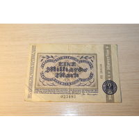 Один мииллиард марок, 1.000.000.000 марок 1923 года, Германия.