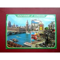 Открытка souvenir of london