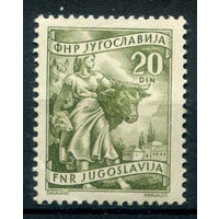 Югославия - 1950/51г. - стандартный выпуск, 20 Din - 1 марка - MNH с отпечатком на клее. Без МЦ!