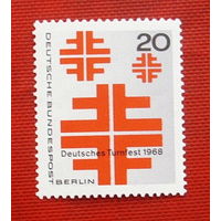 ФРГ. Германия. ( 1 марка ) 1968 года. 5-1.