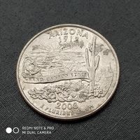25 центов 2008 г. Аризона. США