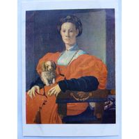Понтормо. Портрет благородной дамы с собачкой. Издание Германии