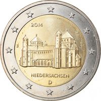 2 евро 2014 Германия J Нижняя Саксония UNC