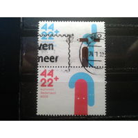 Нидерланды 2009 Детям, сцепка из блока Михель-2,6 евро гаш