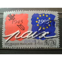 Франция 1995 Европа, 40 лет с конца войны Михель-2,0 евро гаш