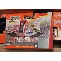 Набор игровой конструктор Matchbox Mattel Пожарная Станция масштаб 1/64