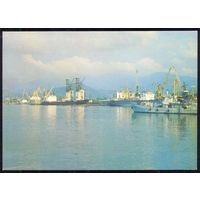 ДМПК СССР 1984 Батуми морской порт корабли