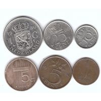 Нидерланды набор 6 монет