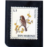 Сан-Марино. Mi:SM 1003. Итальянский воробей (Passer italiae). Серия: Птицы 1972.