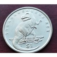 Сьерра-Леоне 1 доллар, 2006 Динозавры - Тираннозавр