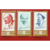 СССР.  Стандартный выпуск. Ленин. ( 3 марки ) 1961 года. 7-13.
