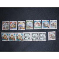 Лот марок 'Замки Италии'