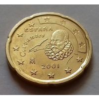 20 евроцентов, Испания 2001 г.