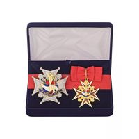 Комплект Знак и звезда ордена Януария - Королевство обеих Сицилий в подарочном футляре