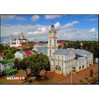 Беларусь 2019 посткроссинг Витебск исторический центр города ратуша собор