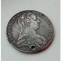 Талер 1780 Рестрайк Мария Терезия 1780, серебро