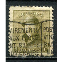 Бельгия - 1919/1920 - Король Альберт I 2C - (есть тонкое место) - [Mi.146] - 1 марка. Гашеная.  (Лот 22CS)